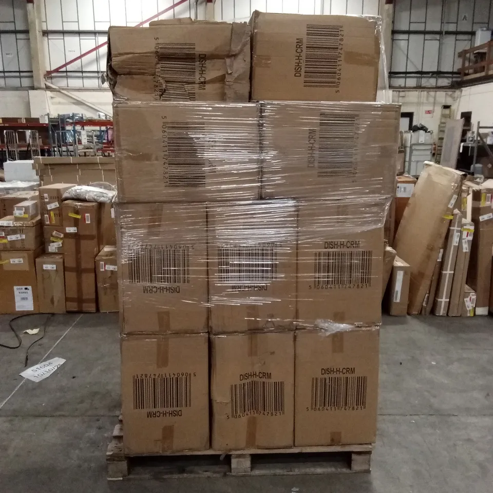 PALLET TO CONTAIN A LARGE QUANTITY OF DISH RACKS 