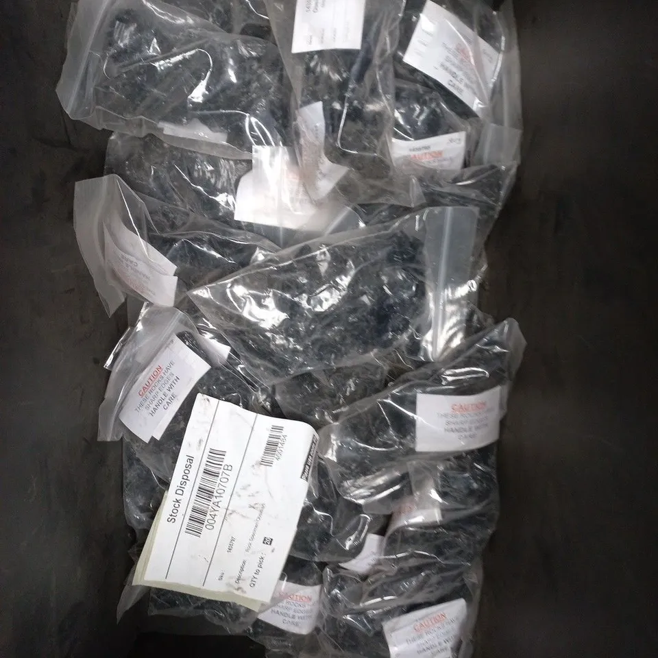 APPROXIMATELY 15 X 500G POUCHES OF NATURAL OBSIDIAN ROCKS 