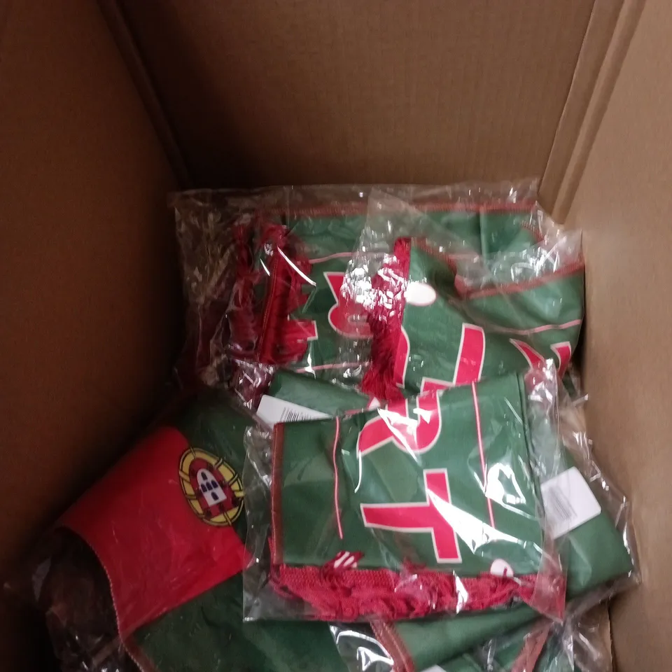 BOX OF APPROXIMATELY 15 PORTUGAL FOOTBALL SCARVES 