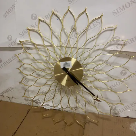 ACCTIM HELIOS QUARTZ WALL CLOCK, 49CM, BRASS