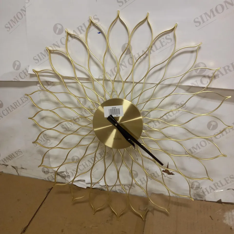 ACCTIM HELIOS QUARTZ WALL CLOCK, 49CM, BRASS