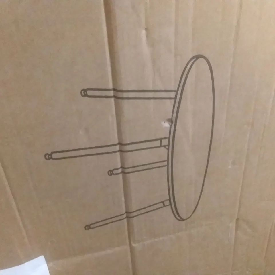 BOXED KATY DINING TABLE 80CM ROUND TABLE