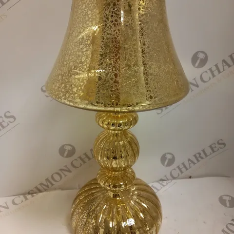 HOME REFLECTIONS PRE-LIT LED MERCURY GLASS LAMP GOLD