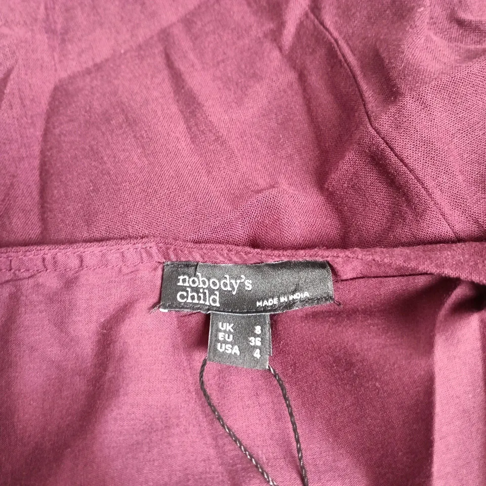 NOBODY'S CHILD CORA MIDI DRESS – UK 8 – SOFT PURPLE