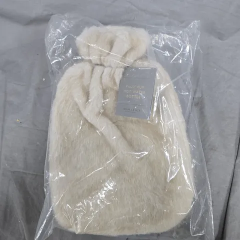 JOHN LEWIS FAUX FUR HOT WATER BOTTLE IN GOLD COLOUR