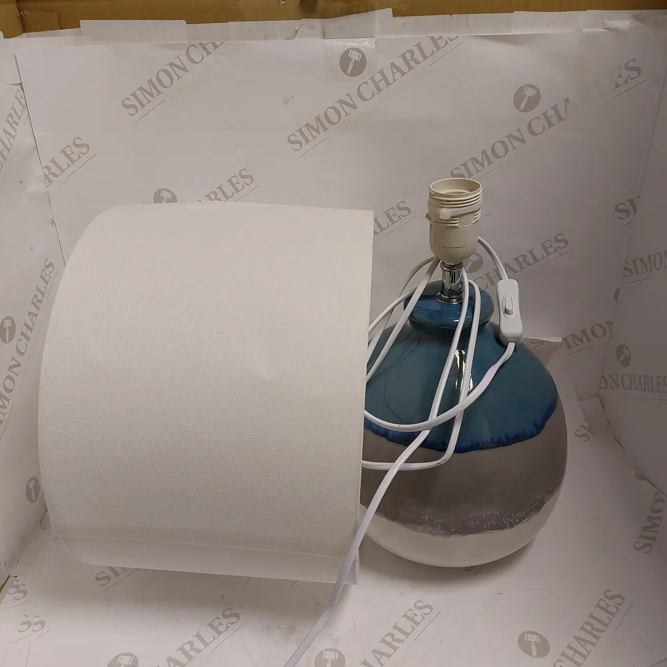 JOHN LEWIS MARTHA CERAMIC BLUE LAMP