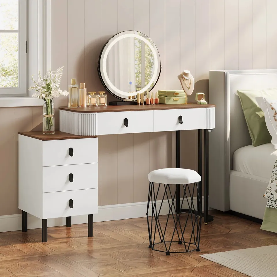 BOXED NITZA DRESSING TABLE WITH MIRROR [2 BOXES]