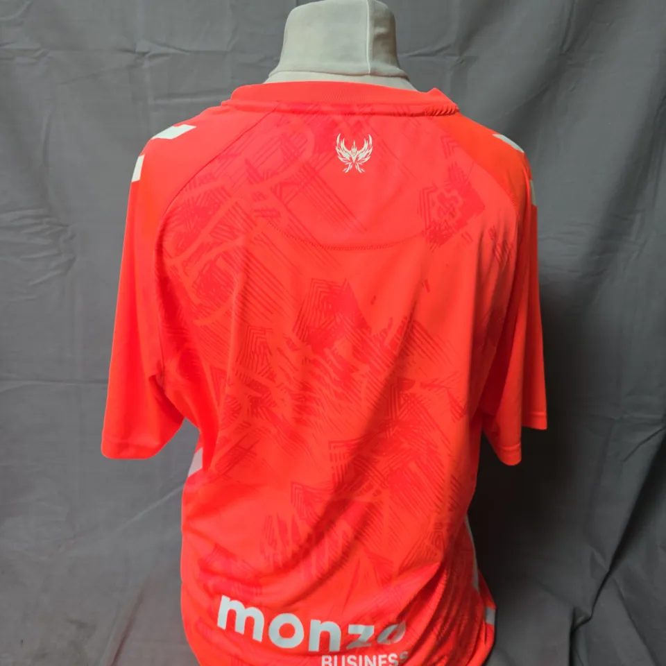 COVENTRY CITY FC AWAY FOOTBALL SHIRT – HUMMEL, MONZO SPONSOR, SIZE L, SIGNED