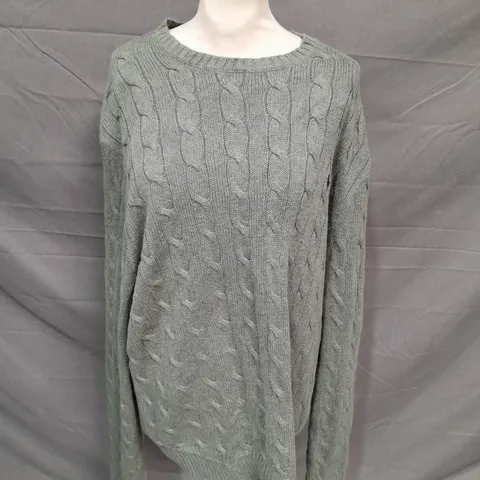 POLO RALPH LAUREN KHAKI KNITTED JUMPER - XL