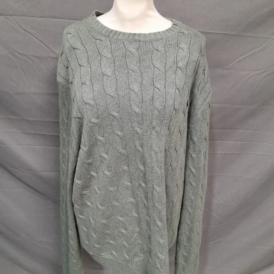 POLO RALPH LAUREN KHAKI KNITTED JUMPER - XL