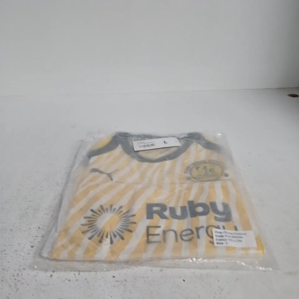 PUMA FLEETWOOD TOWN FC AWAY SHIRT – YELLOW - UK S
