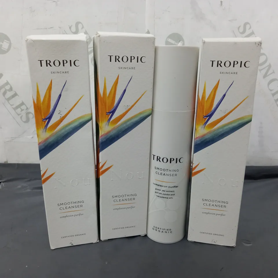 3 BOXED TROPIC SKINCARE SMOOTHING CLEANSER COMPLEXION PURIFIER (3x120ml)