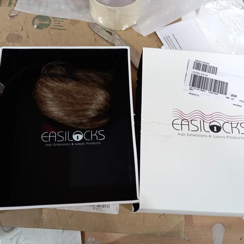 EASILOCK CLIP IN FRINGE FUDGE BROWNIE