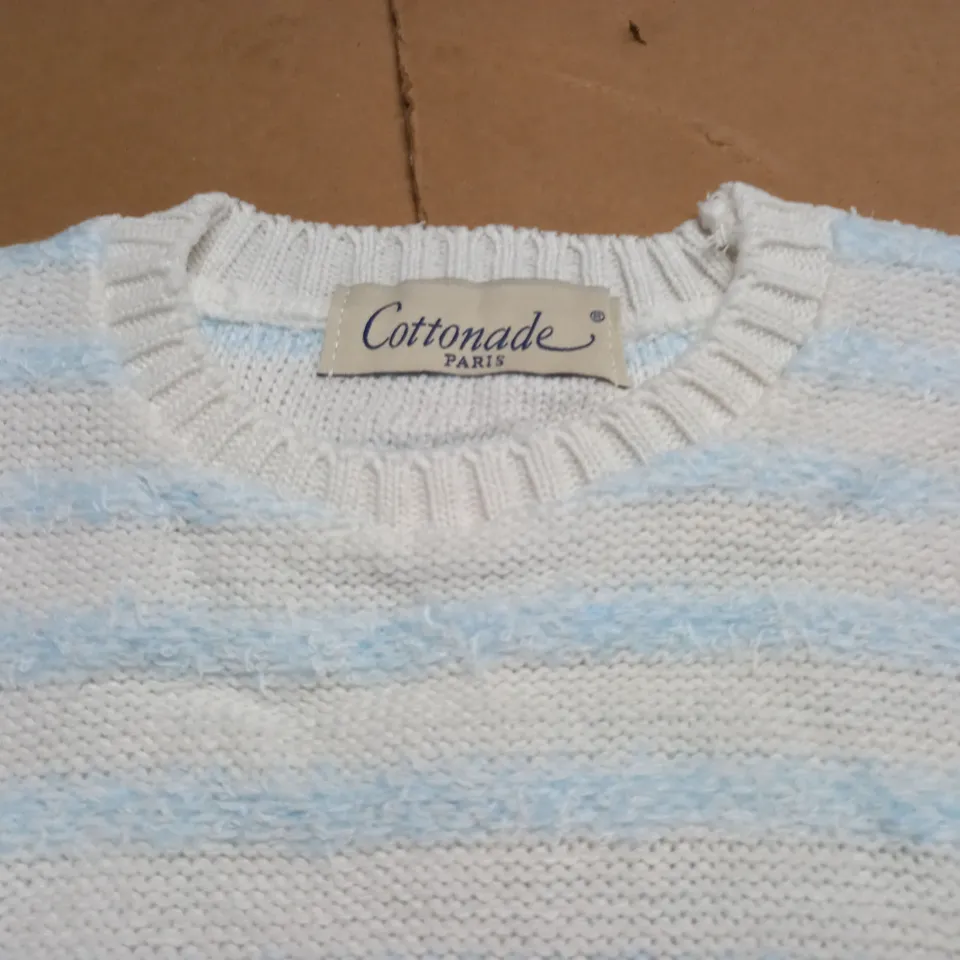LARGE QUANTITY OF BRAND NEW COTTONADE KNITTED SHORT SLEEVE JUMPERS - 1