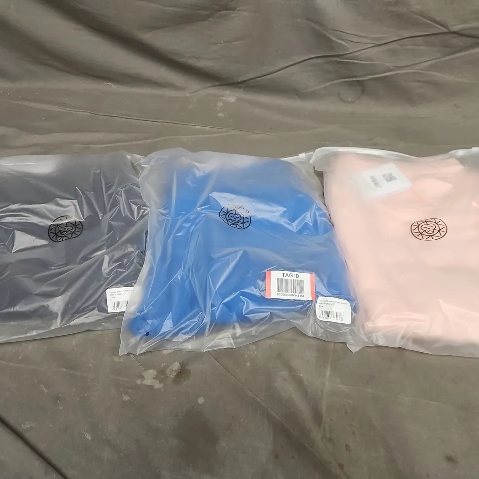 APPROXIMATELY 22 ASSORTED BAGGED UNISEX BRASS MONKEY JOGGERS IN VARIOUS SIZES TO INCLUDE COLOURS SUCH AS NAVY, PINK, BLUE, ETC