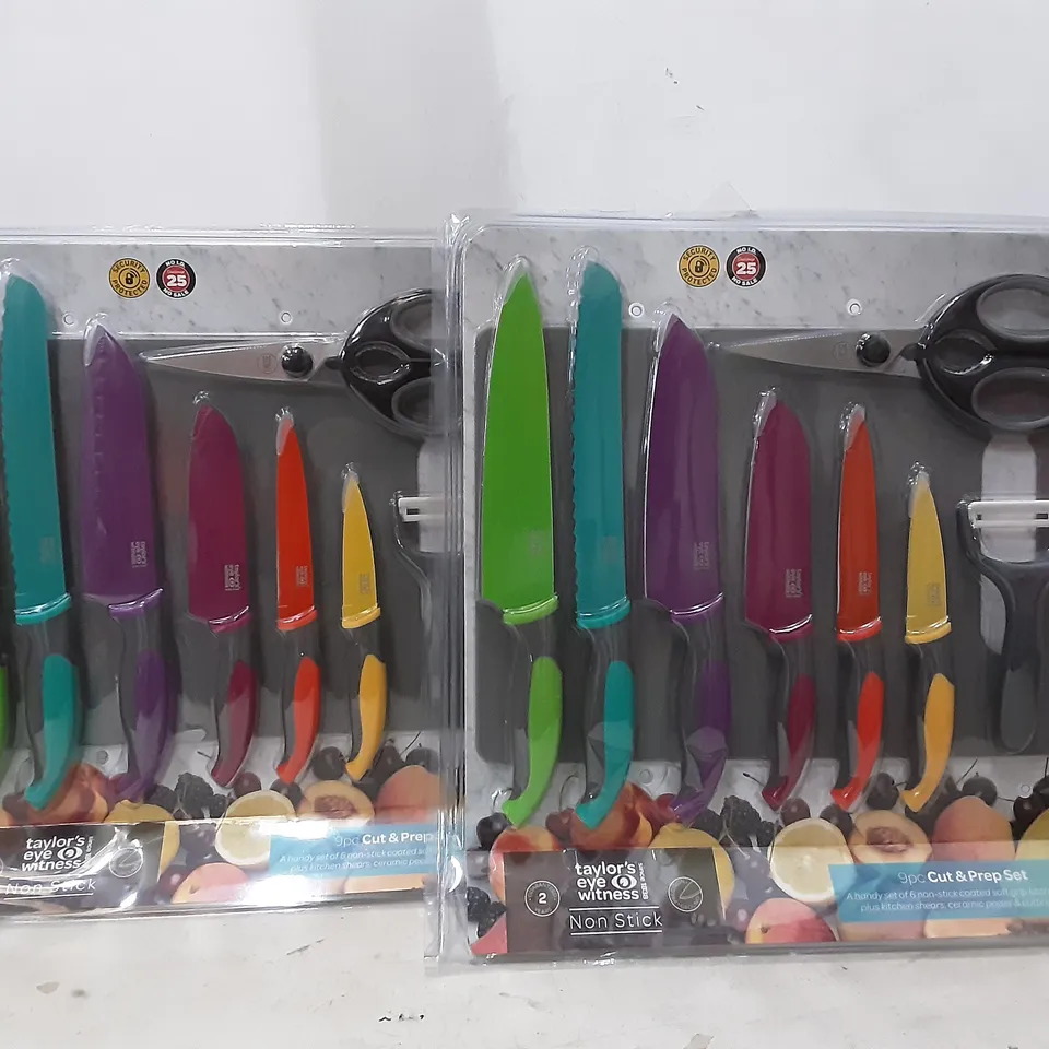 BRAND NEW BOXED TAYLOR EYE WITNESS 9PC CUT AND PREP SET X 2