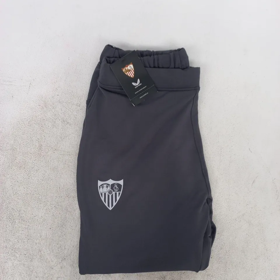 CASTORE SEVILLA FC PANTS IN GREY/RED SIZE UK 14