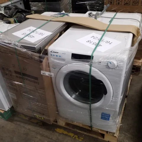 PALLET OF APPROXIMATELY 4 UNPROCESSED RAW RETURN WHITE GOODS TO INCLUDE;