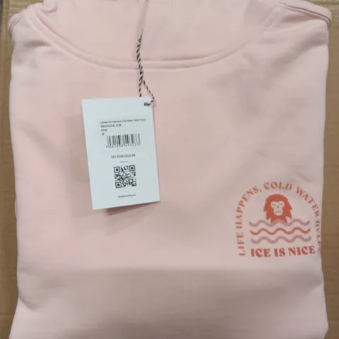 BOX OF BRAND NEW BRASS MONKEY HOODIES - PINK SIZE MEDIUM APPROXIMATELY 9