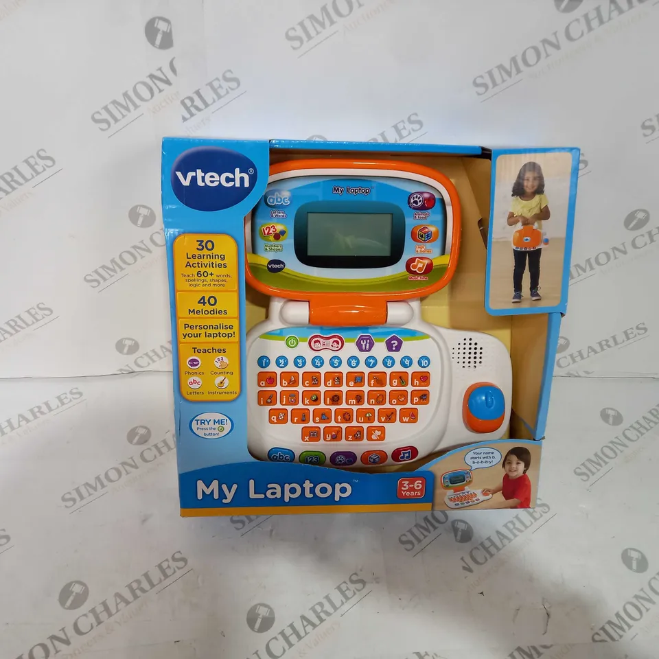 BOXED VTECH 'MY LAPTOP' WITH LCD SCREEN, 30 LEARNING ACTIVITIES AND 40 MELODIES