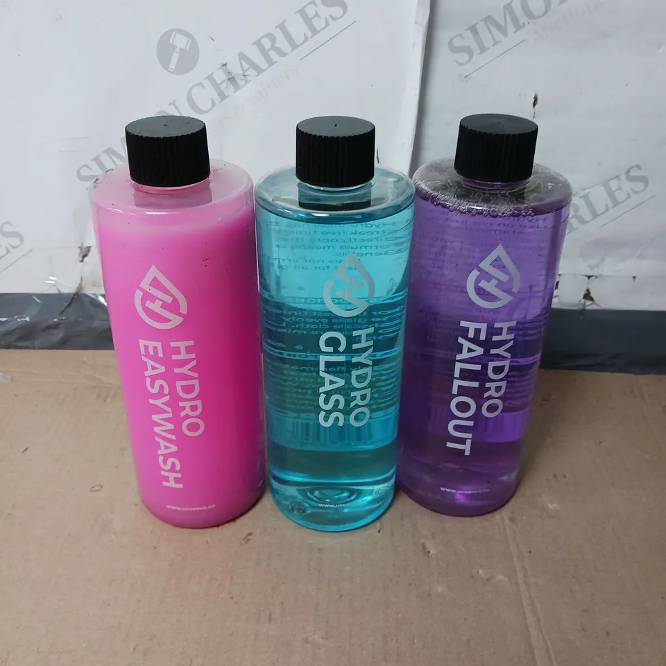 SET OF 3 HYDRO CLEANING - FALLOUT - GLASS - EASY WASH / COLLECTION ONLY  