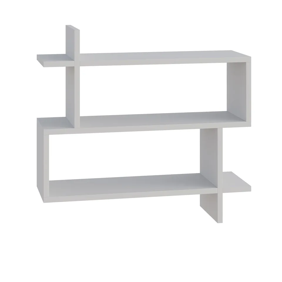 BOXED PARALEL BOOKCASE IN WHITE