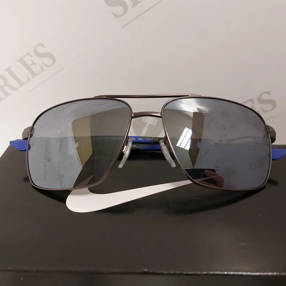 BOXED NIKE NAVIGATOR SATIN GUNMETAL SUNGLASSES