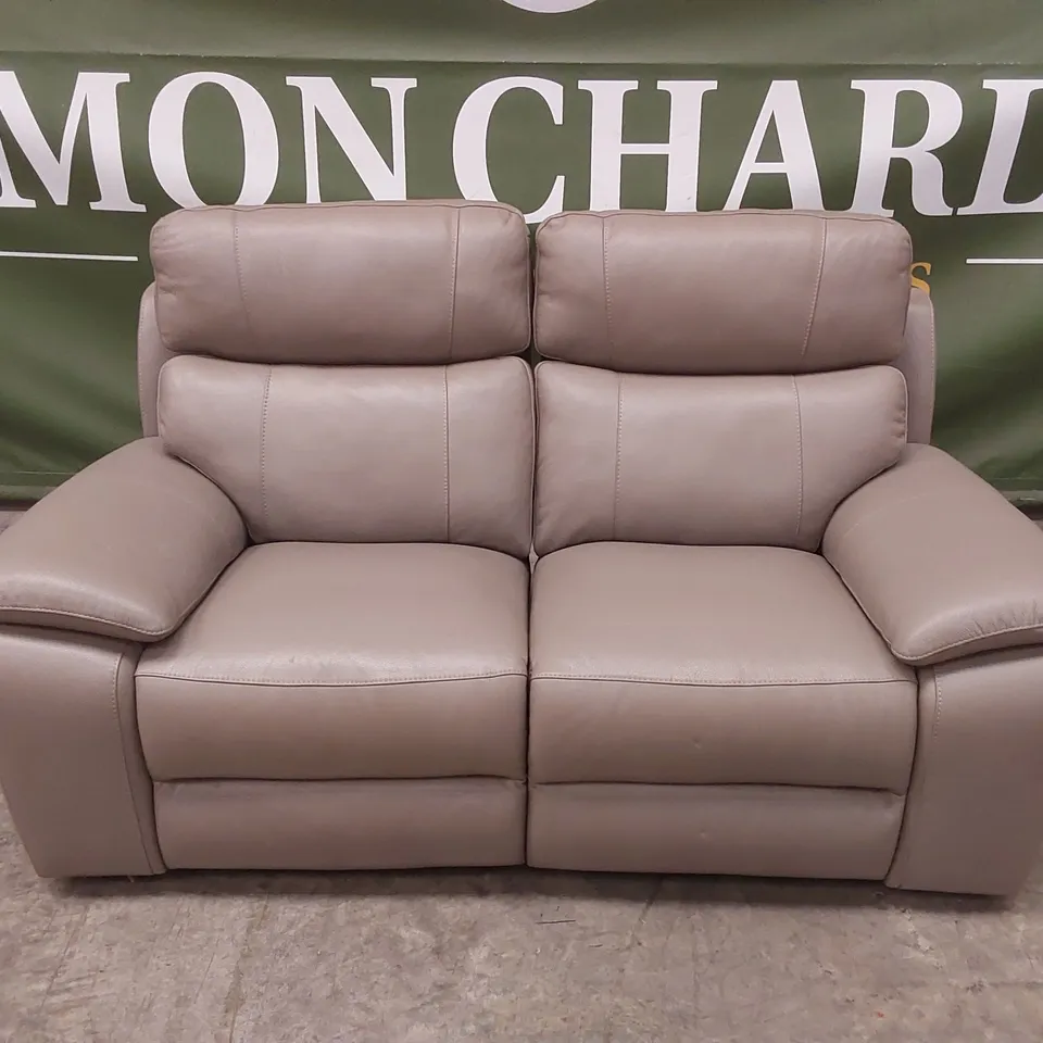 QUALITY DESIGNER ITALIAN MADE PATRIZIO 2 SEATER ELECTRIC RECLINER LEATHER SOFA