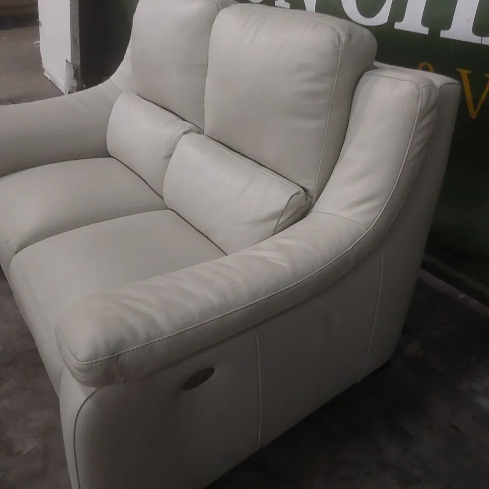 QUALITY DESIGNER ITALIAN MADE DEGANO 2 SEATER LEATHER UPHOLSTERED ELECTRIC RECLINER SOFA