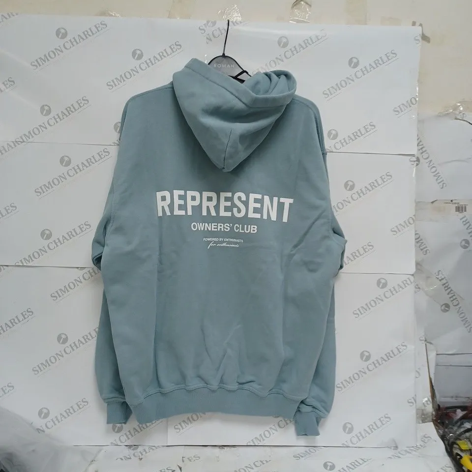 REPRESENT OWNERS CLUB HOODIE - POWDER BLUE SMALL 