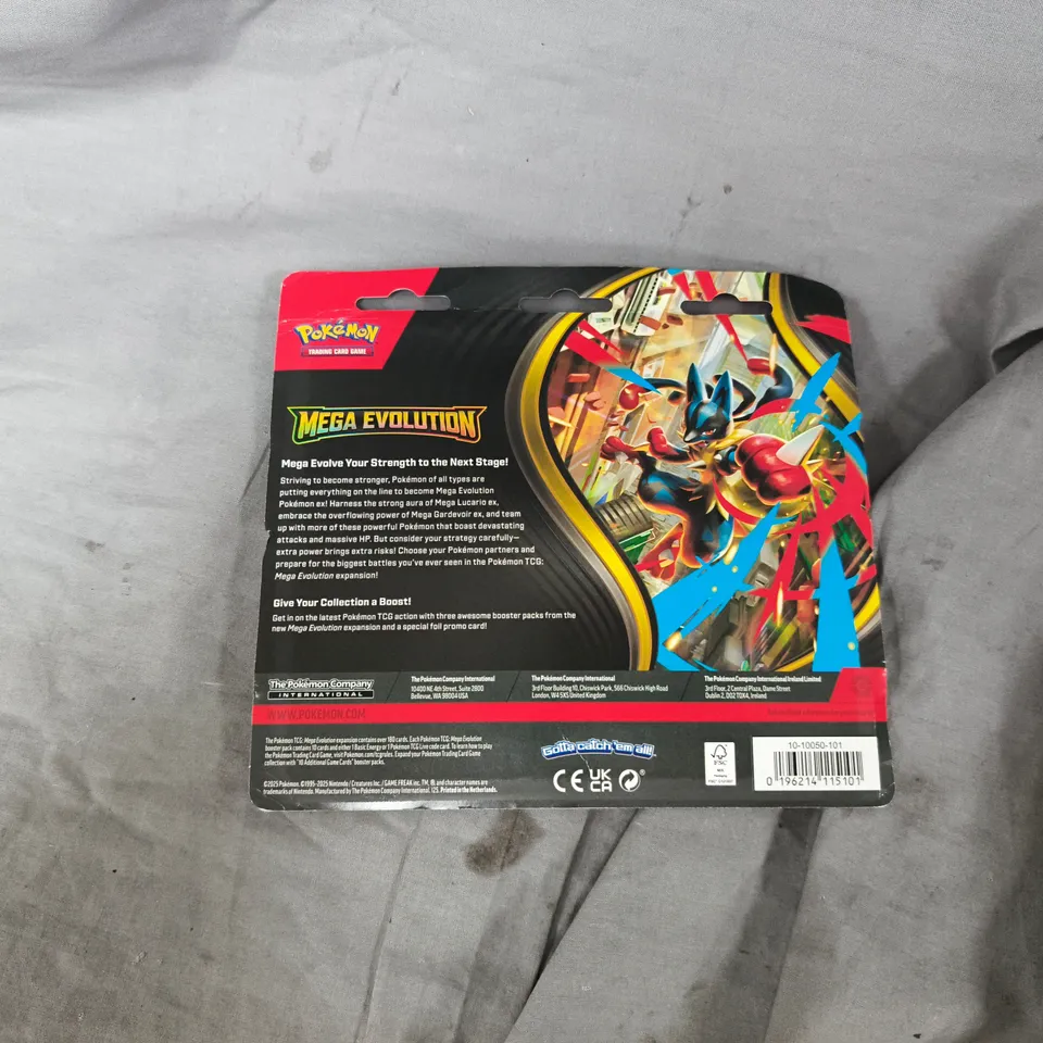 POKEMON MEGA EVOLUTION TRADING CARD GAME BOOSTER SET — PSYDUCK CARD, THREE BOOSTER PACKS, SEALED