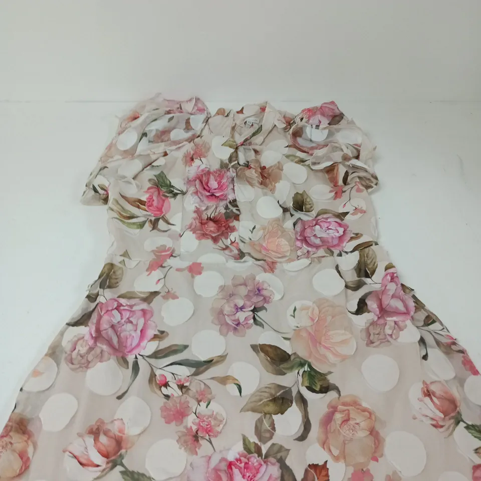 KALEIDOSCOPE FLORAL PRINT DRESS - 14