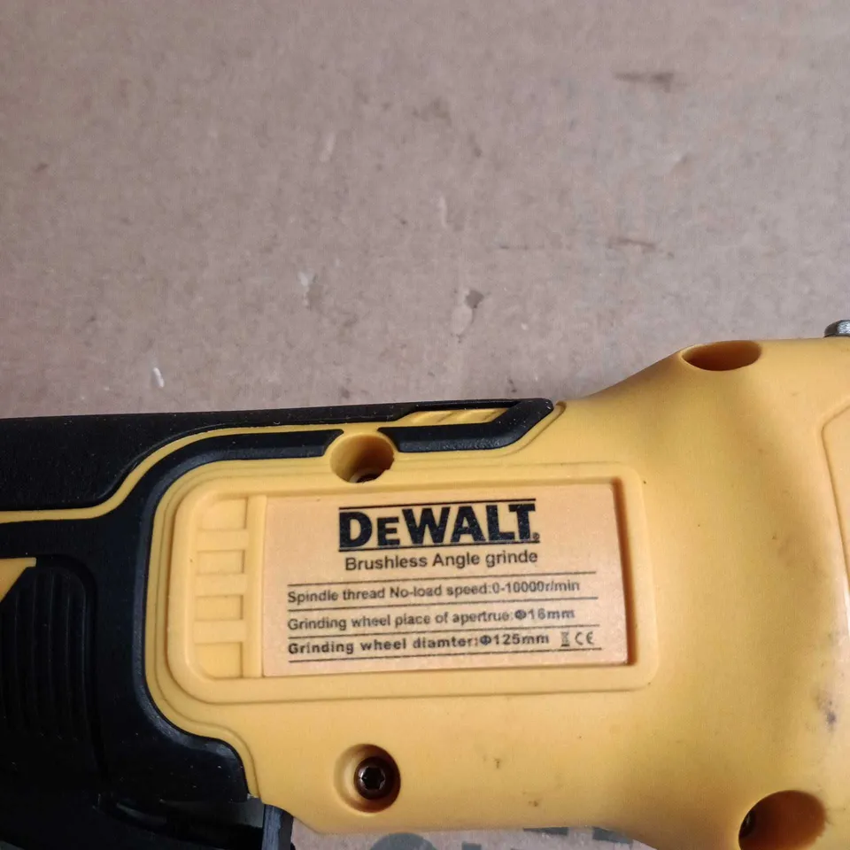 DEWALT BRUSHLESS ANGLE GRINDER UNBOXED