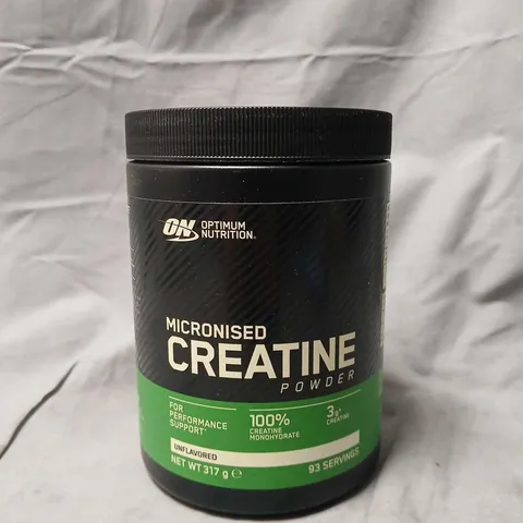 OPTIMUM NUTRITION MICRONISED CREATINE POWDER - UNFLAVOURED, 317 G (93 SERVINGS)