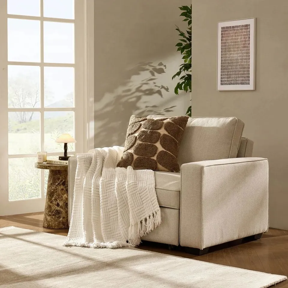 BOXED DUSK SOHO CHAIR BED - BEIGE (1 BOX)