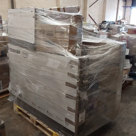 PALLET OF APPROXIMATELY 14 UNPROCESSED RAW RETURN TELEVISIONS TO INCLUDE;