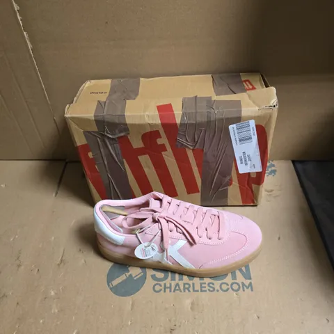 FITFLOP WOMEN'S PINK SUEDE SNEAKERS – GUM SOLE - UK SIZE 4.5 