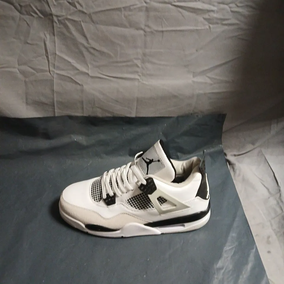 AIR JORDAN  RETRO SNEAKERS – WHITE/BLACK  - SIZE UK11