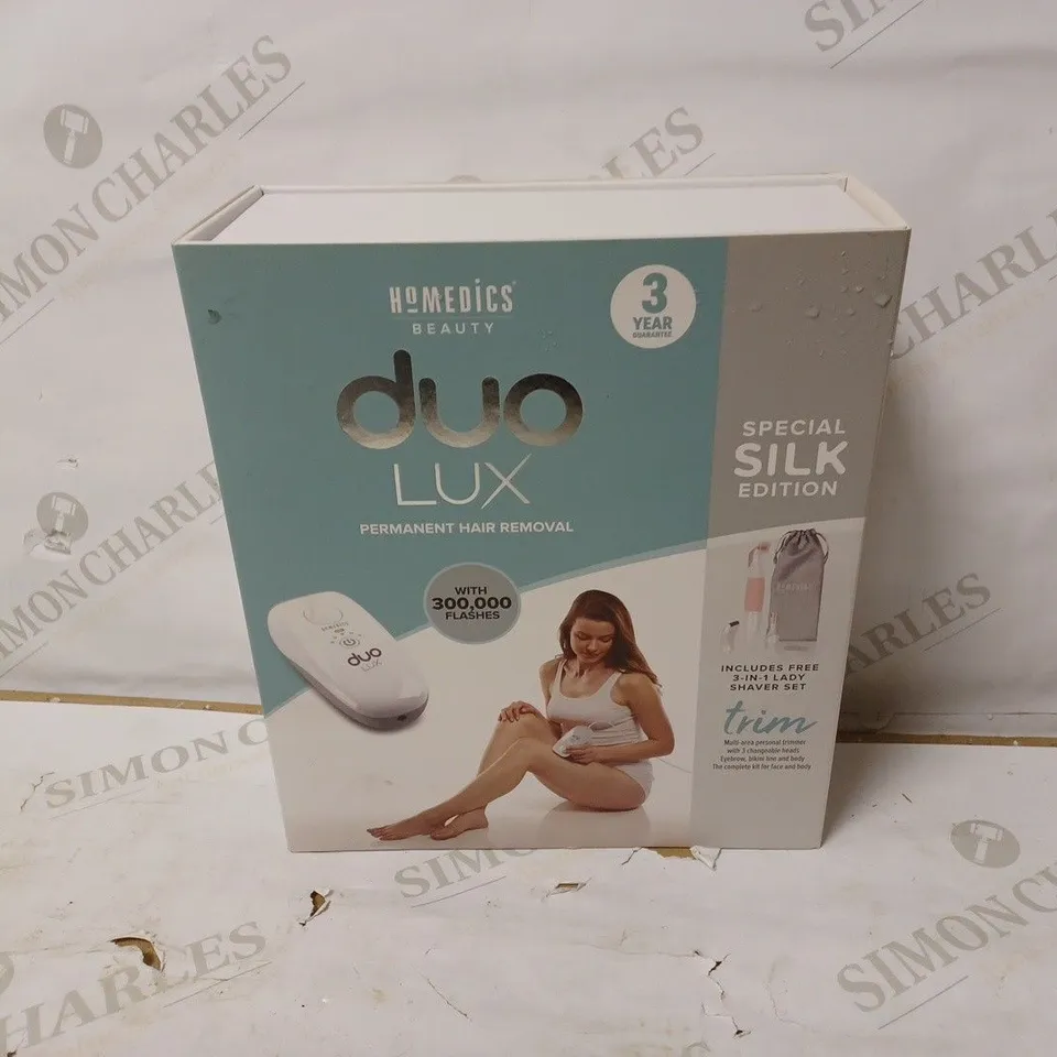 BOXED HOMEDICS BEAUTY DUO LUX SPECIAL SILK EDITION