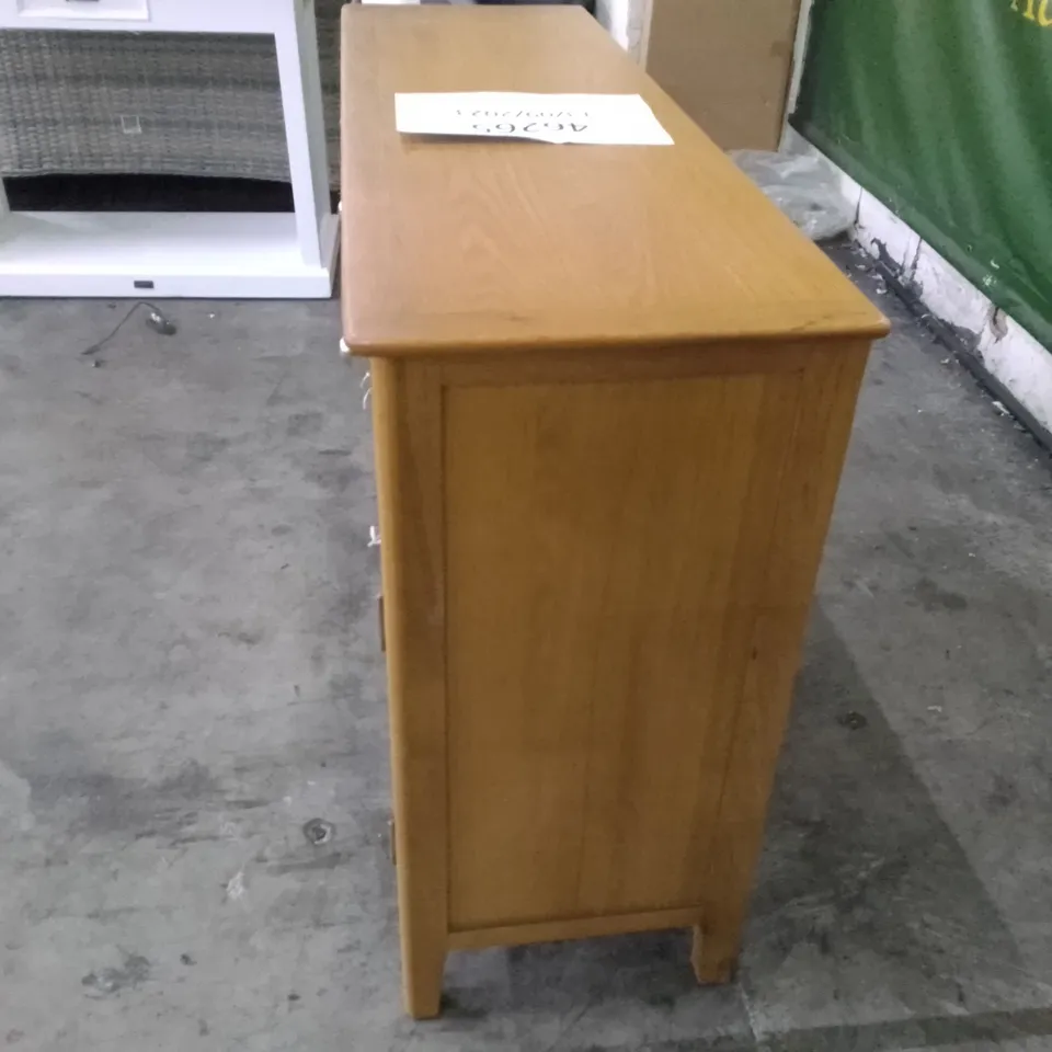 6 DRAWER SIDEBOARD - OAK FINISH