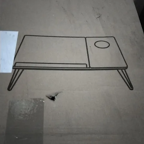 BOXED LIVING AND HOME FOLDING COMPUTER TABLE 