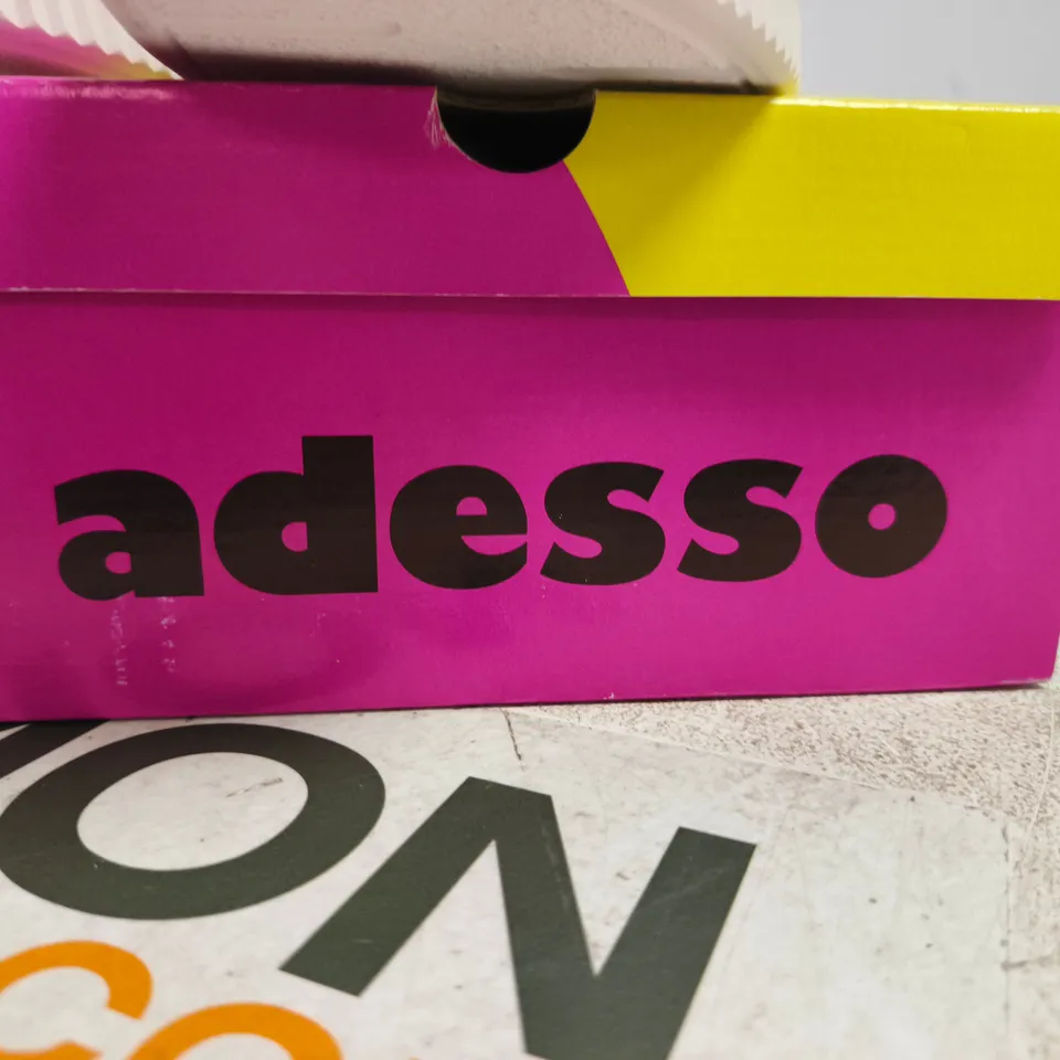 ADESSO WHITE SANDALS WITH BROWN STRAPS BOXED SIZE 39