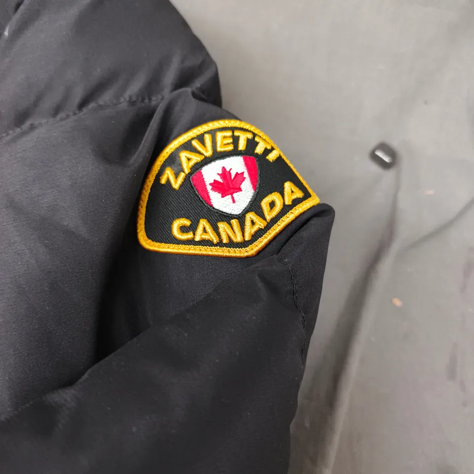 ZAVETTI CANADA WOMEN'S PUFFER JACKET – JET BLACK, UK SIZE S