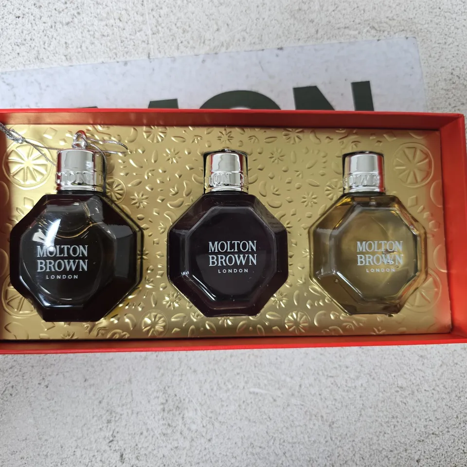 MOLTON BROWN FESTIVE BAUBLE COLLECTION GIFT SET – 3 X 75ML BATH & SHOWER GEL