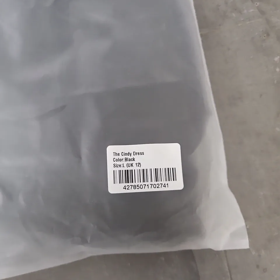BAGGED ASANDRA STUDIOS THE CINDY DRESS – BLACK – UK 12 (SIZE L)