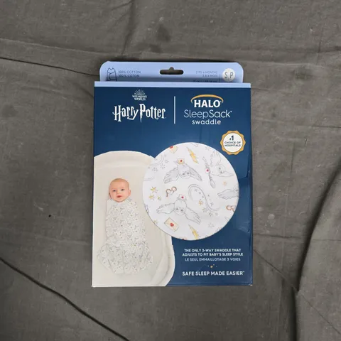 BOXED HARRY POTTER HALO SLEEPSACK SWADDLE – 3–6 MONTHS (TOG 1.5)