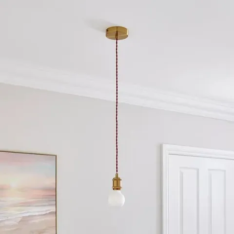BOXED CHARLIE INDUSTRIAL ADJUSTABLE PENDANT FLEX CEILING LIGHT CABLE