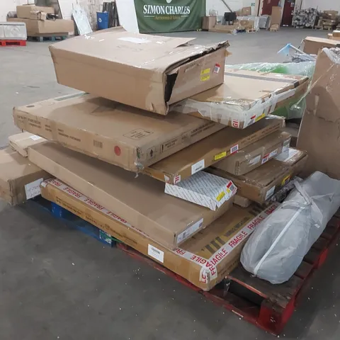 PALLET OF ASSORTED CONSUMER PRODUCTS/FURNITURE PARTS 