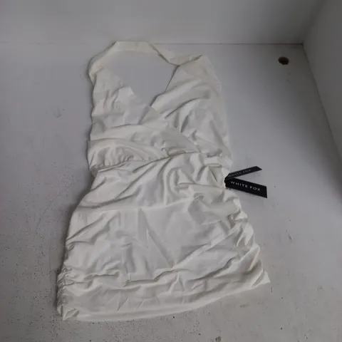 WHITE FOX SHOWING UP HALTER MINI DRESS - M
