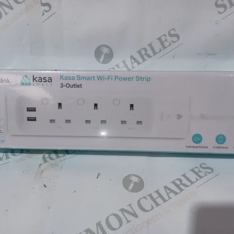 BOXED KASA SMART 3-OUTLET WI-FI POWER STRIP